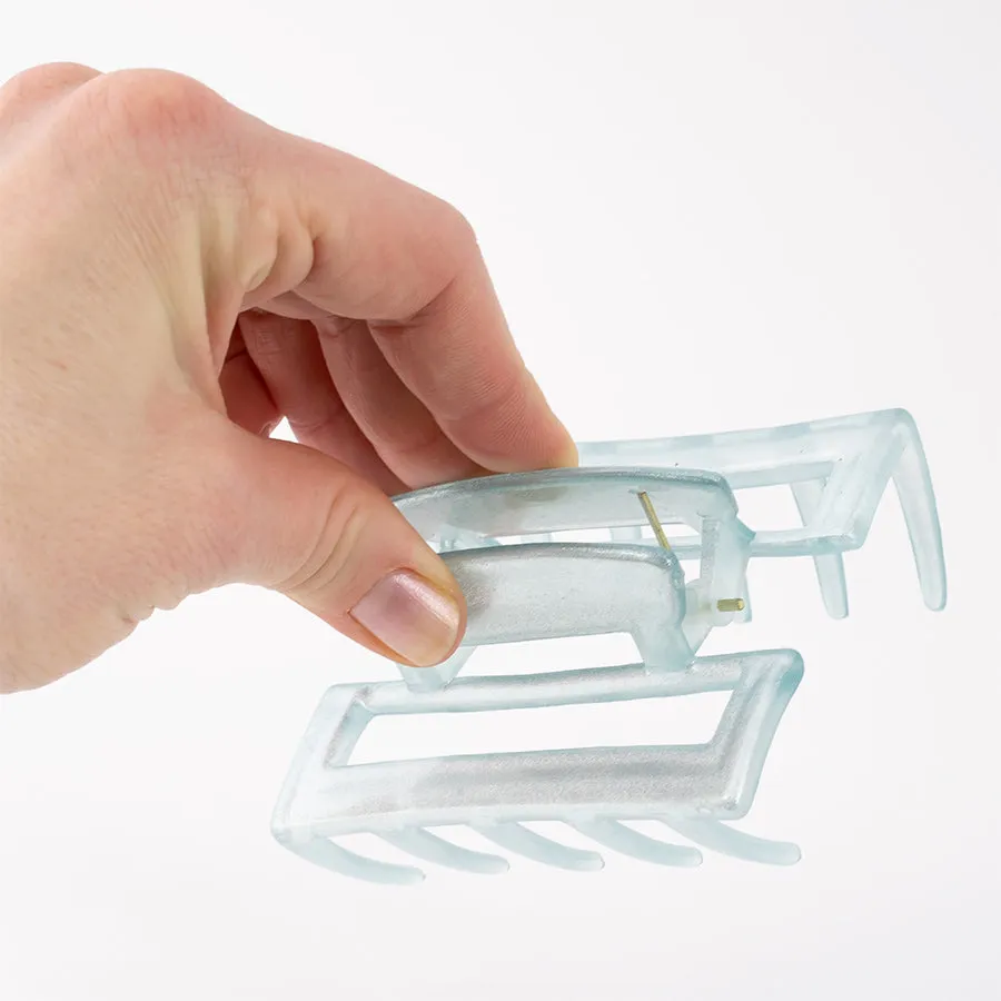 Open Wedge Shape Pearled Clamps - Set of 2