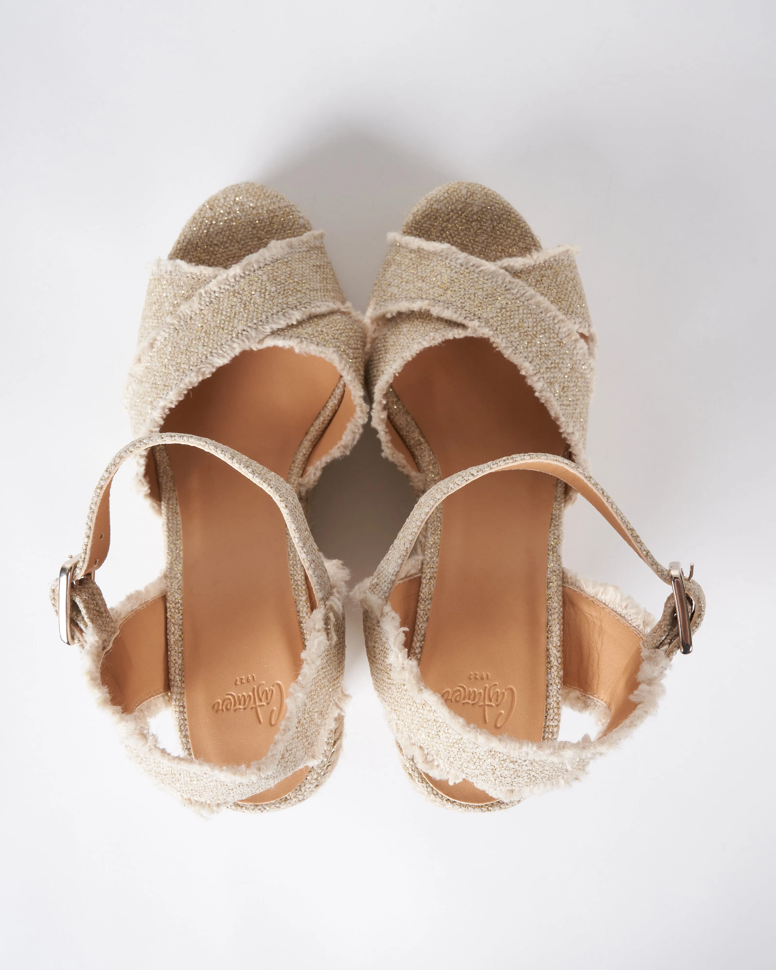 oro claro wedge w/ strap
