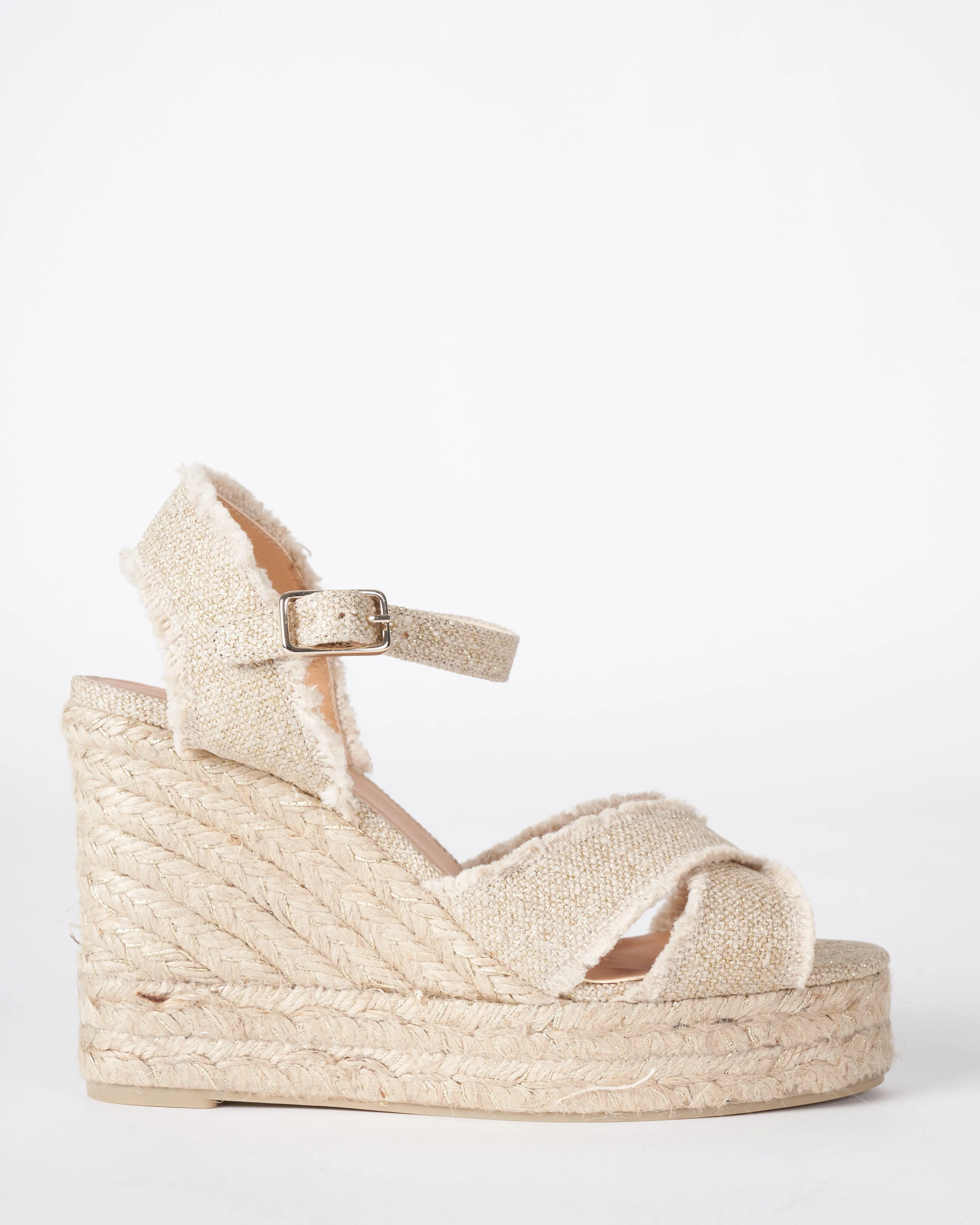 oro claro wedge w/ strap