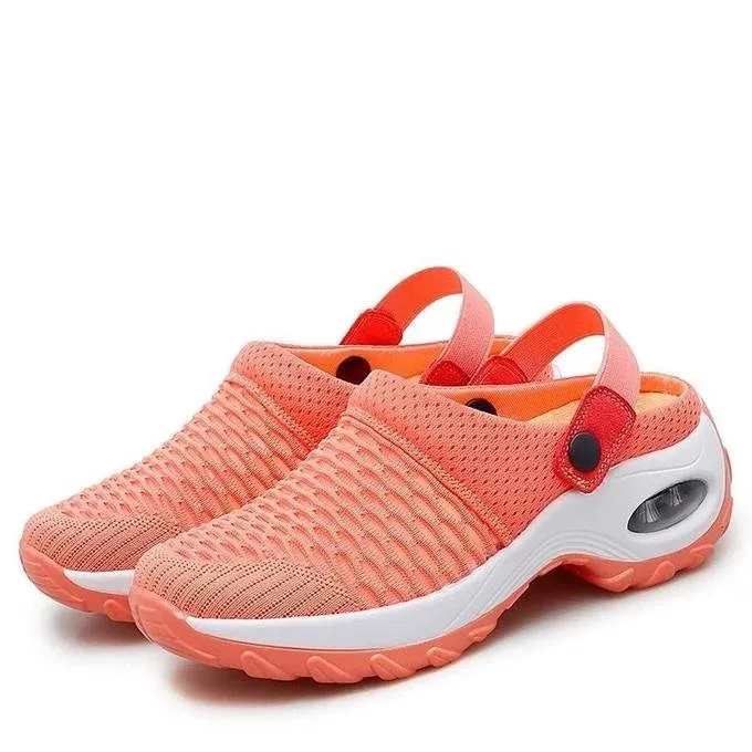 Orthopedic Women's Sandals with Air-Cushioned Sole and Mesh Upper