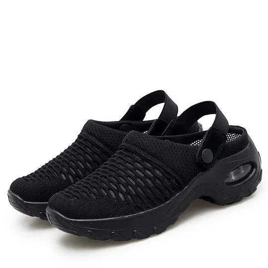 Orthopedic Women's Sandals with Air-Cushioned Sole and Mesh Upper