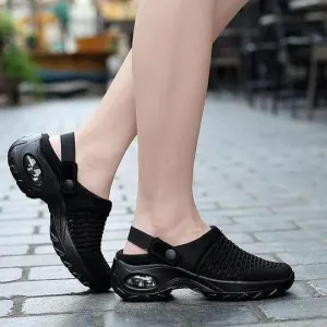 Orthopedic Women's Sandals with Air-Cushioned Sole and Mesh Upper