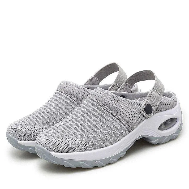 Orthopedic Women's Sandals with Air-Cushioned Sole and Mesh Upper