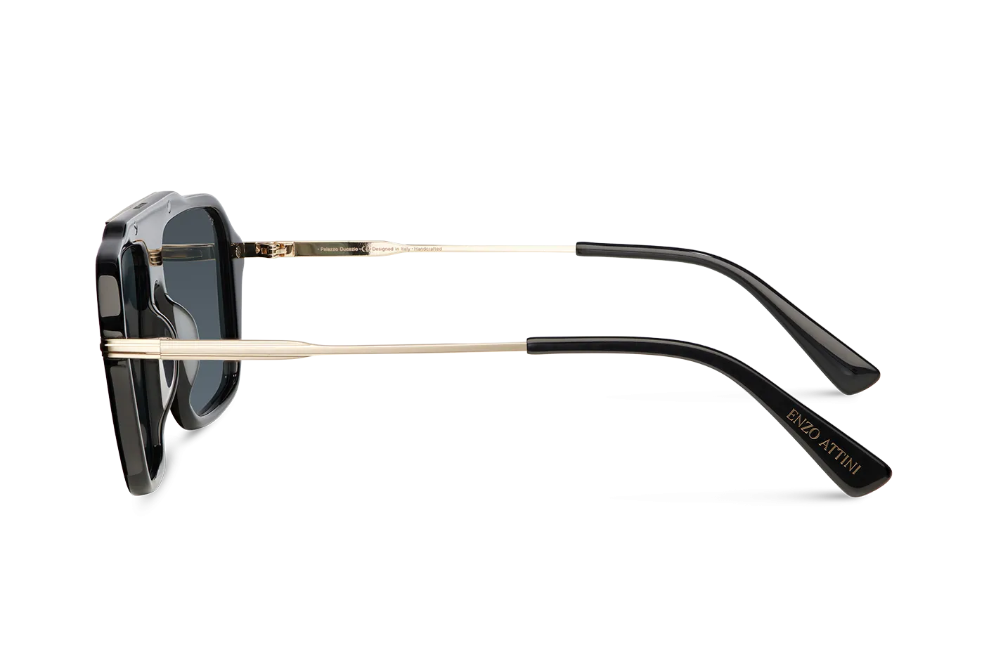 Palazzo Ducezio / Black & Gold Color   Dark Black Lens.