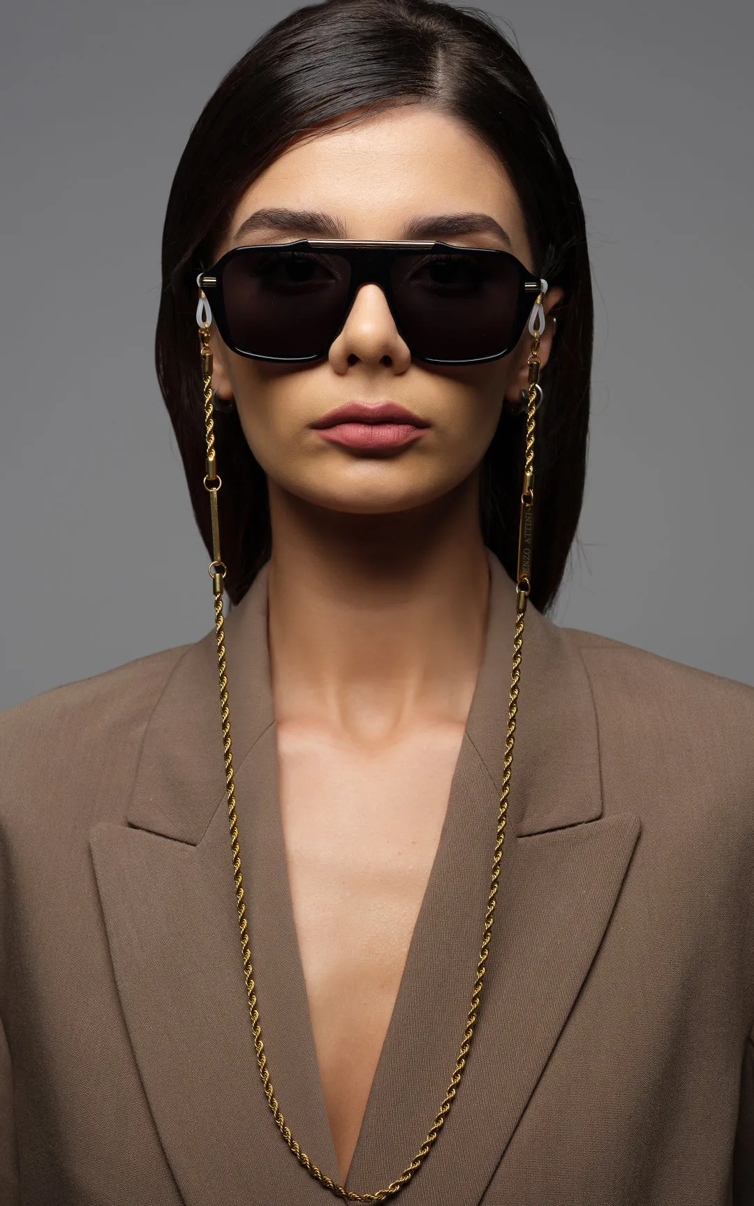 Palazzo Ducezio / Black & Gold Color   Dark Black Lens.