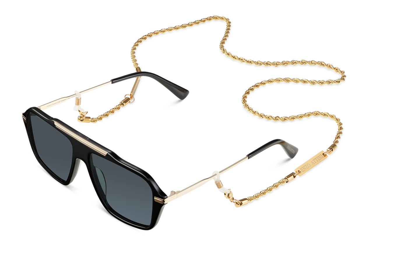 Palazzo Ducezio / Black & Gold Color   Dark Black Lens.