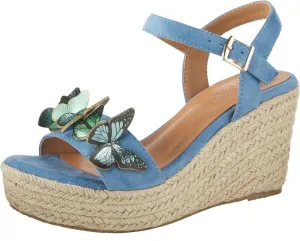 Patrizia Women's Flyaway Wedge Sandal FLYAWAYBLUE Blue 8.5M (EUR 39)