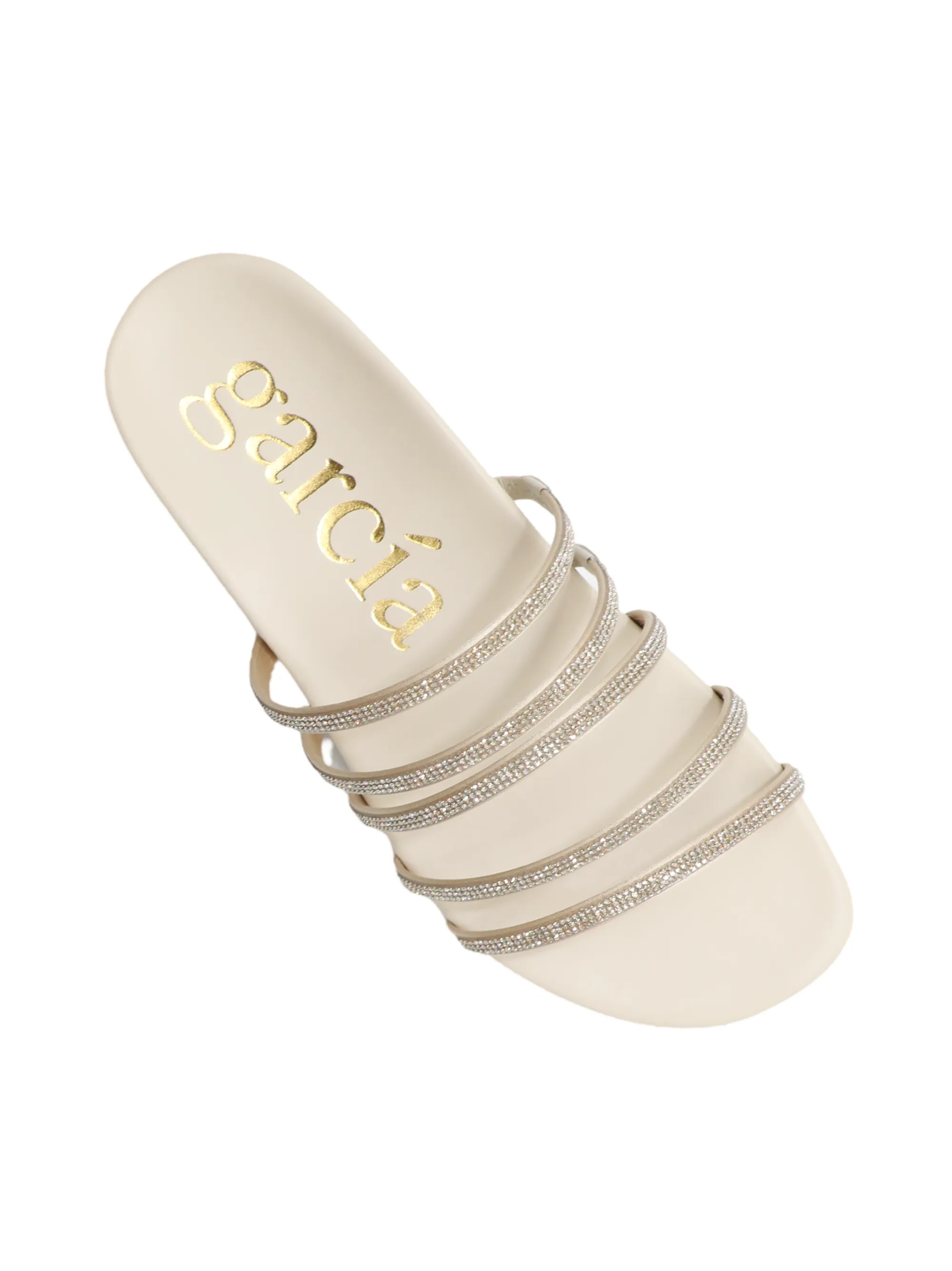Pedro Garcia Beatrix Sandal in Macadamia Nappa