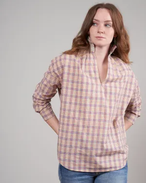 penelope plaid top - toast