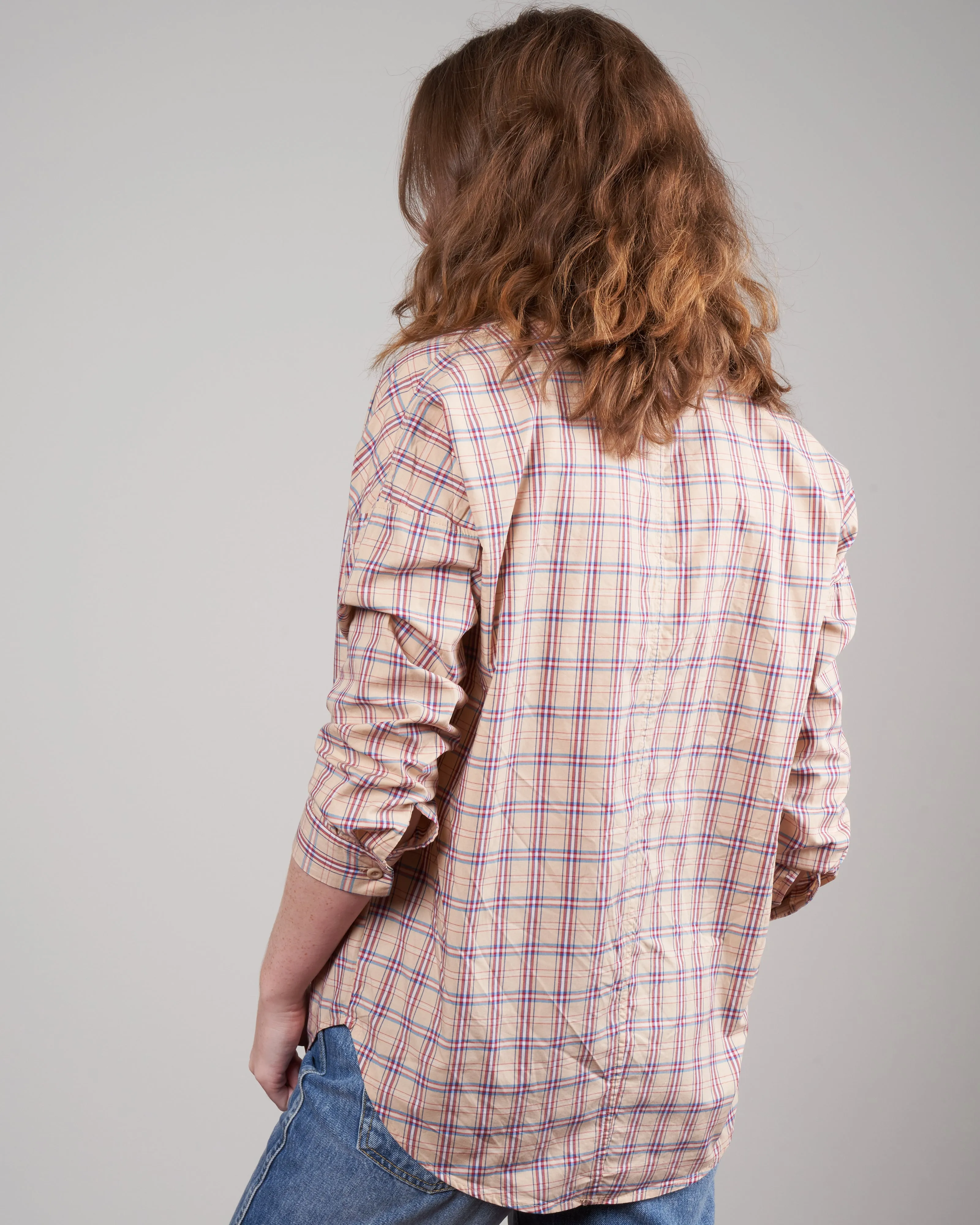 penelope plaid top - toast