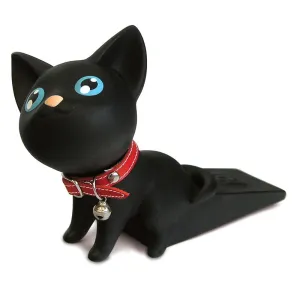 Pet Me Black Kat Door Stopper