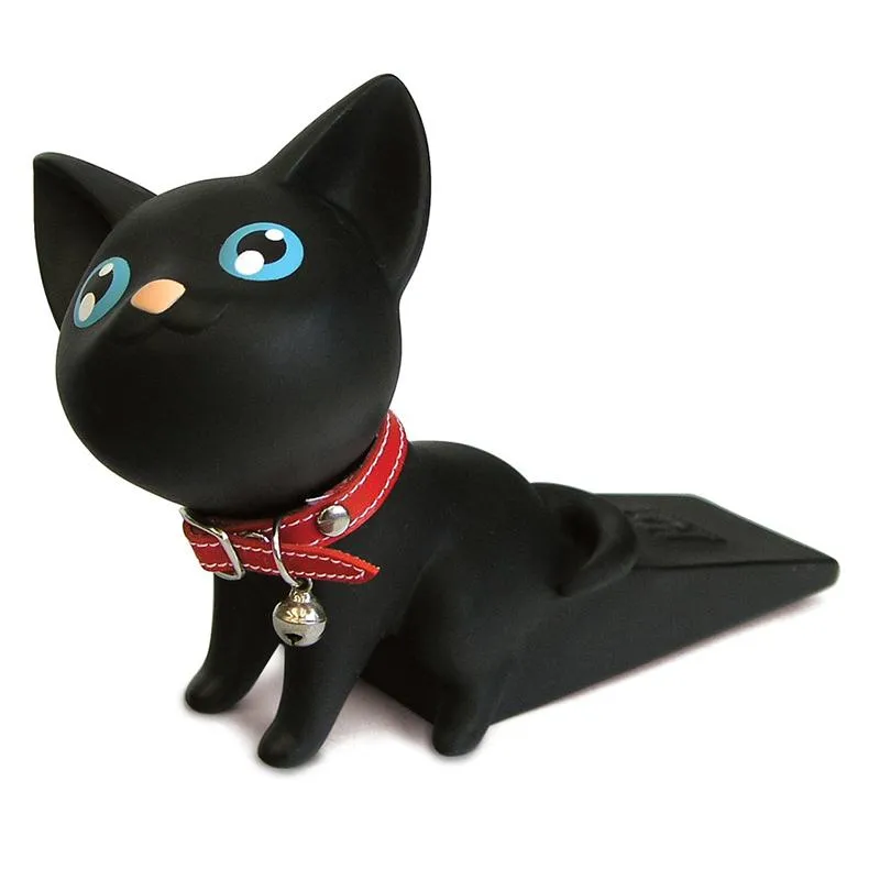 Pet Me Black Kat Door Stopper