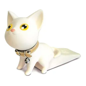 Pet Me White Kat Door Stopper