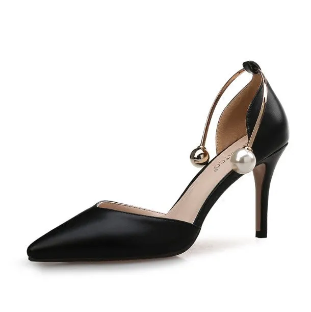 Petite Ankle Strap Heeled Sandals Angle