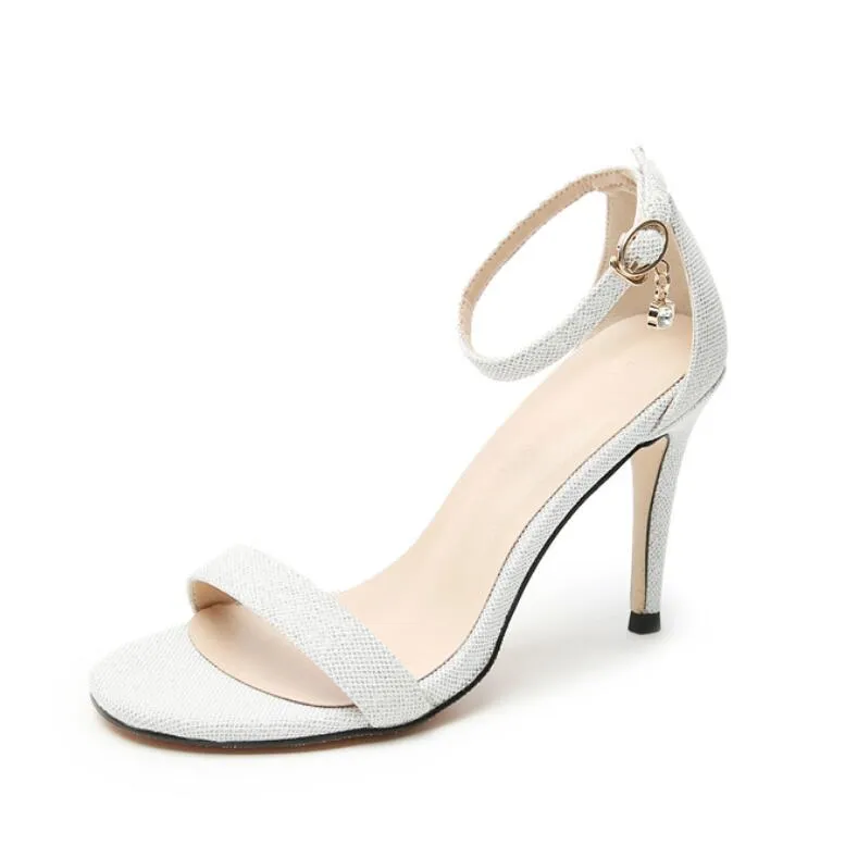 Petite One Strap Open Toe Heeled Sandals ES20