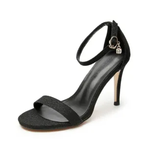 Petite One Strap Open Toe Heeled Sandals ES20