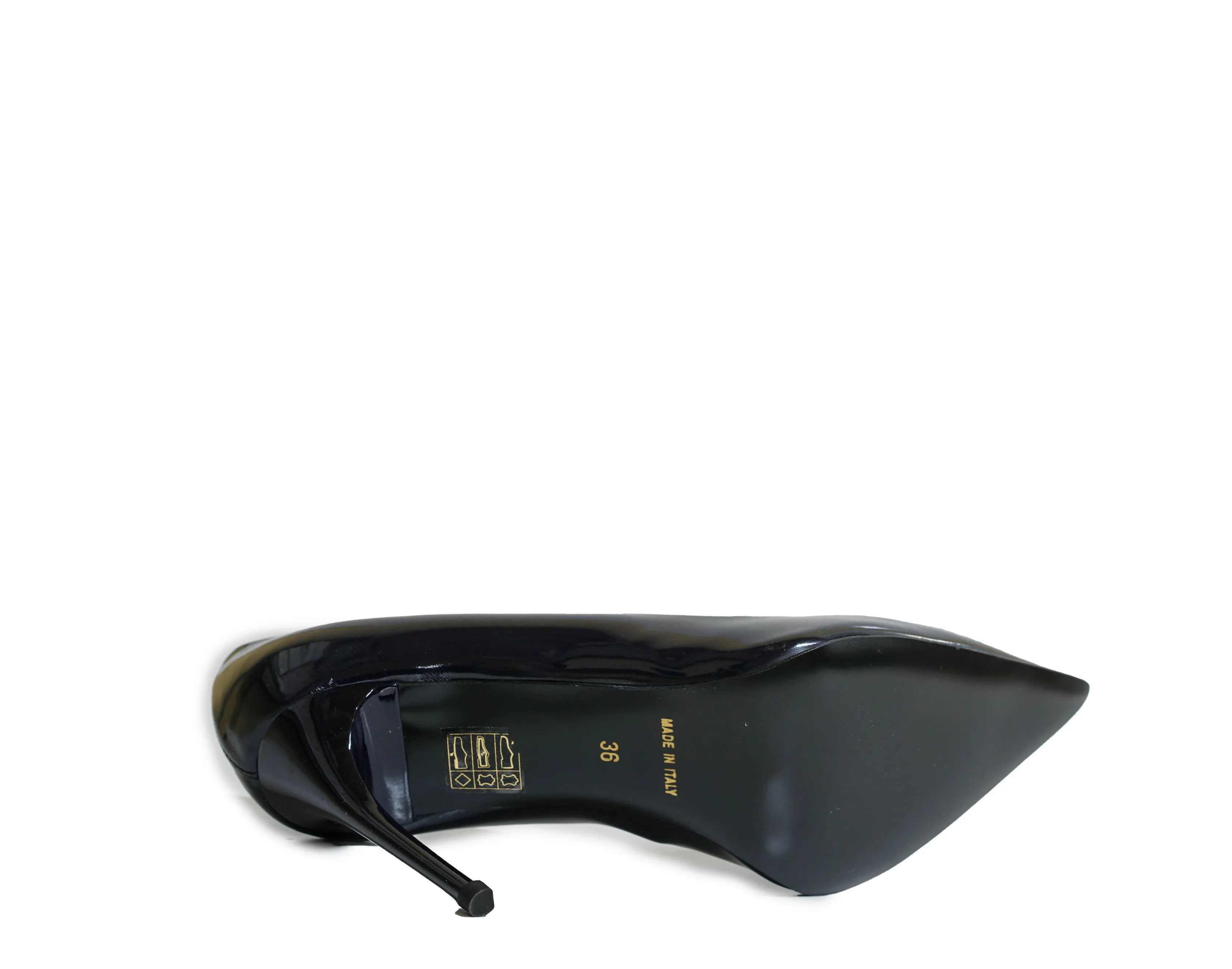 Philipp Plein Women's Blue Patent Crystal Skull Pump 900 90