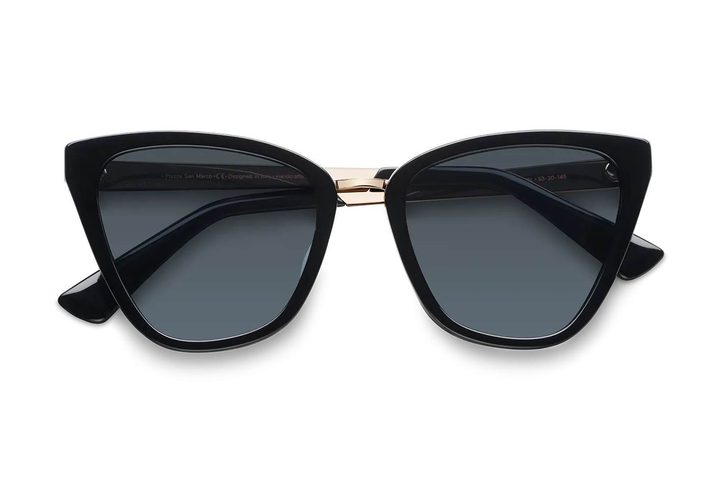 Piazza San Marco / Black & Gold Color   Dark Black Lens.