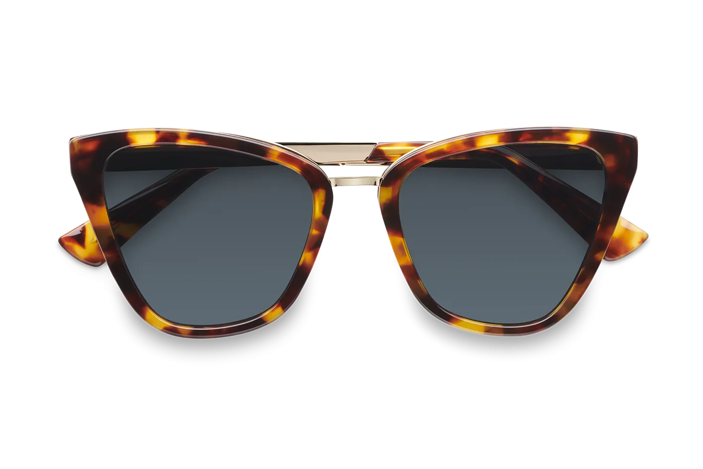 Piazza San Marco / Tortoise & Gold Color   Dark Black Lens.