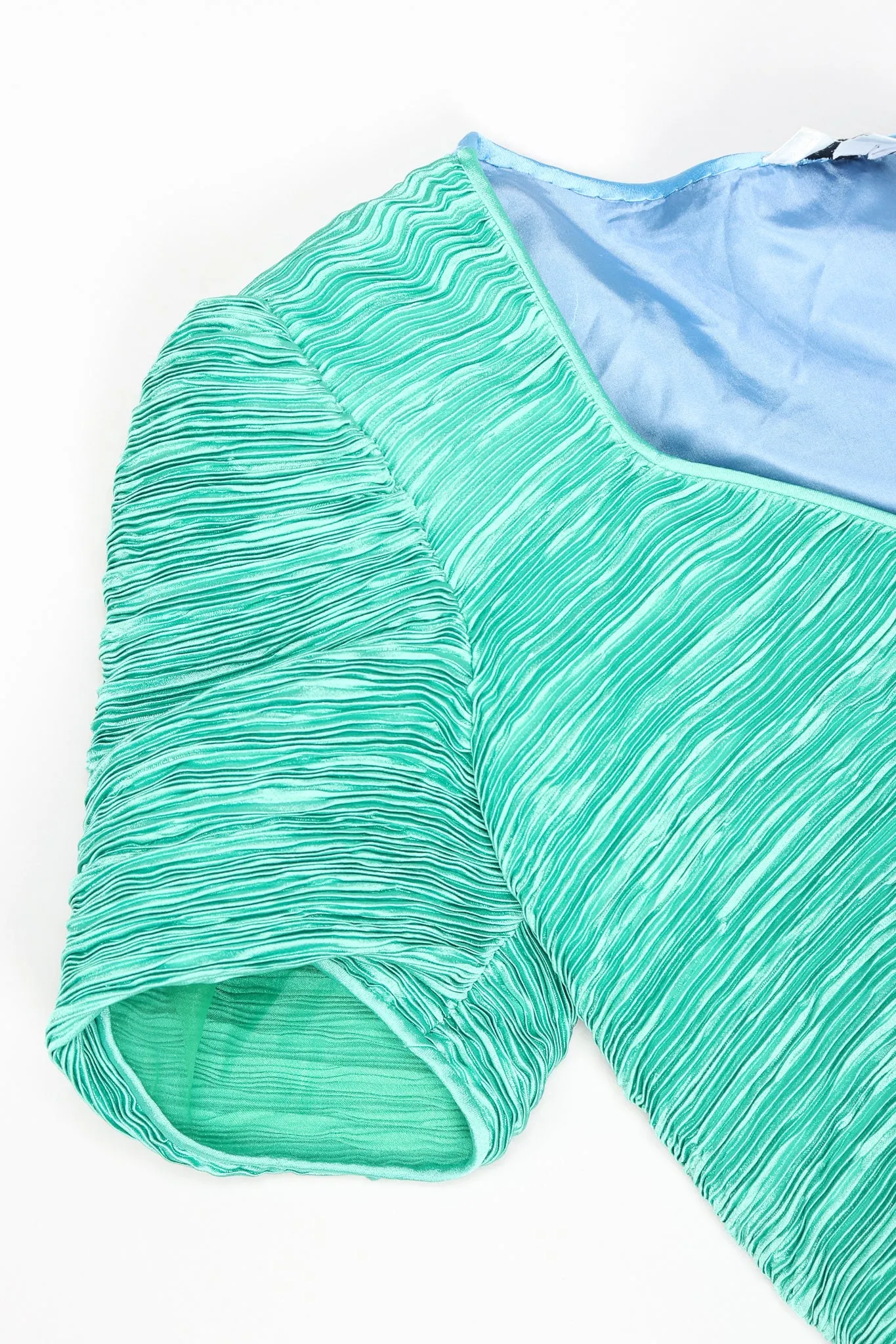Pleated Colorblock Cocktail Dress