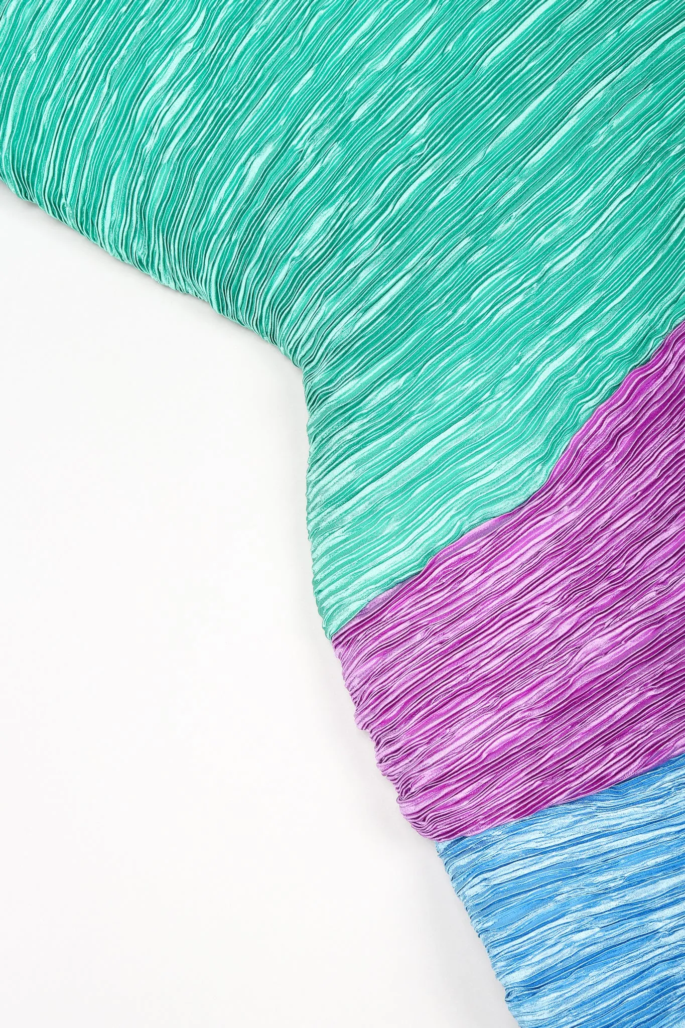 Pleated Colorblock Cocktail Dress