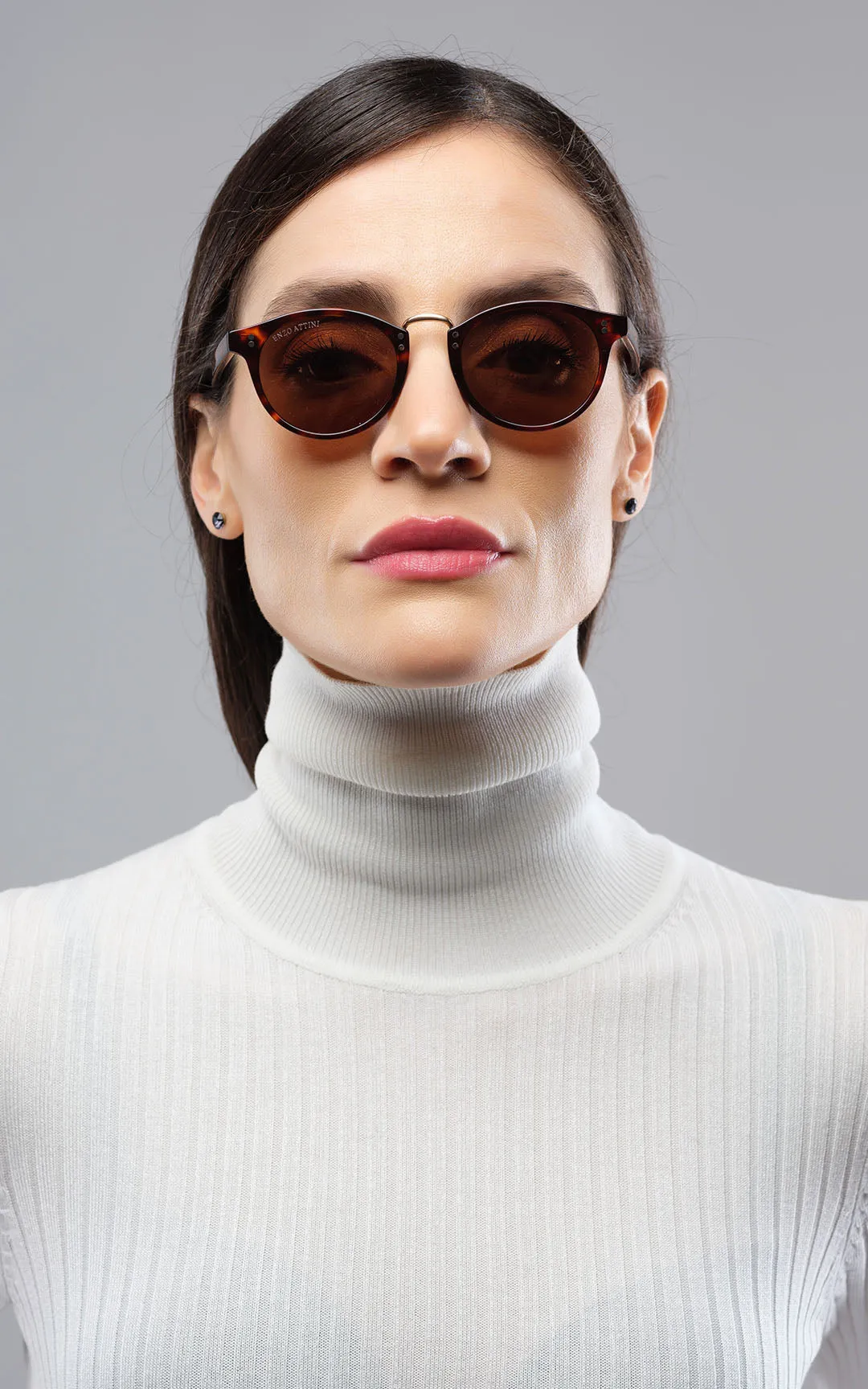 Portofino / Tortoise Red   Dark Brown Lens.