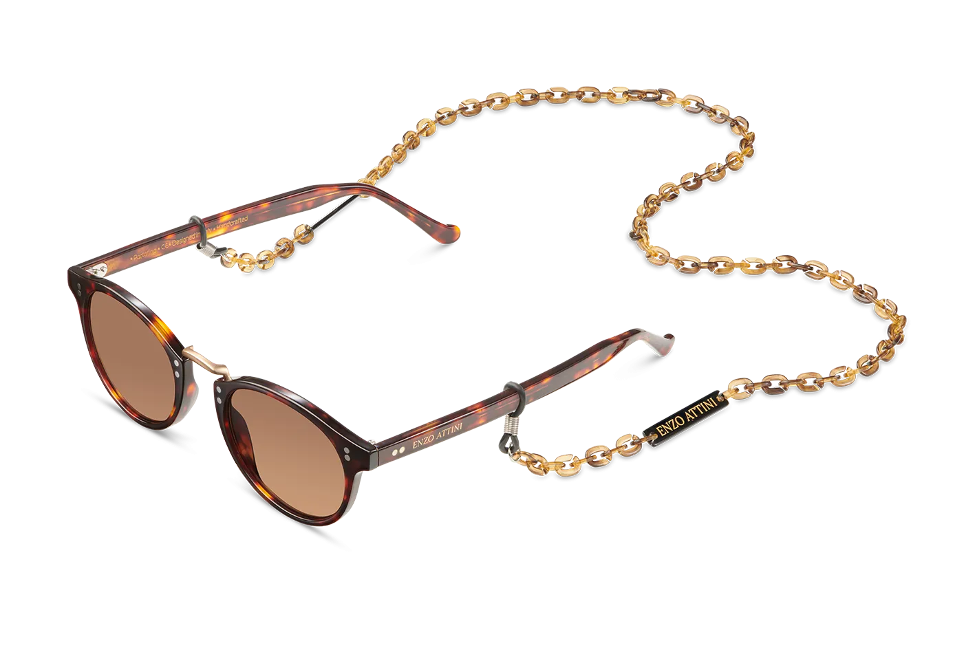 Portofino / Tortoise Red   Dark Brown Lens
