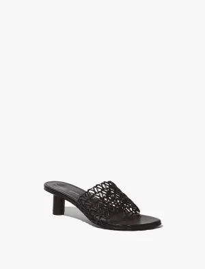 Proenza Schouler Sculpt Woven Slides - black