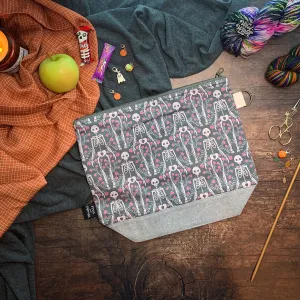 "Eternal Gardens"- Knitting Project Bag- Ready to Ship