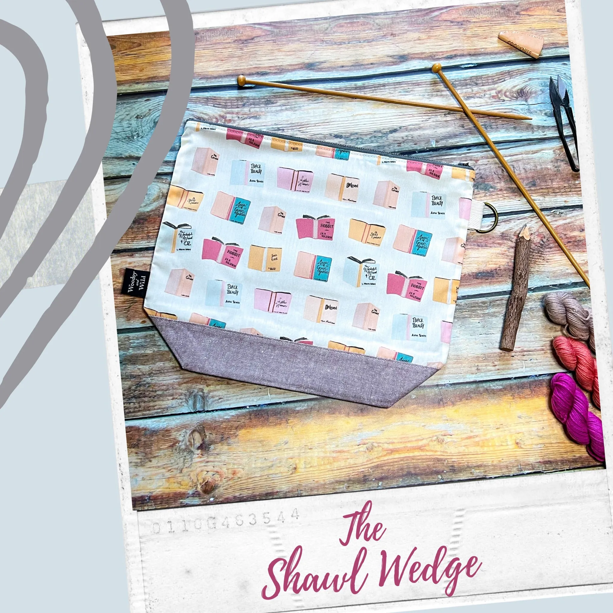 "Knit Night"- Knitting Project Bag- Ready to Ship