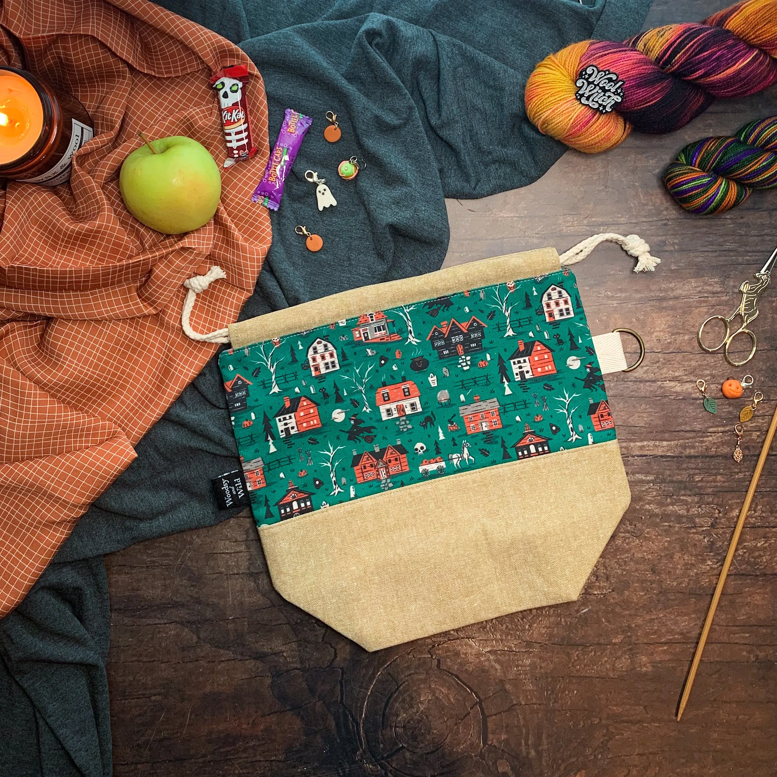"Salem"- Knitting Project Bag- Ready to Ship