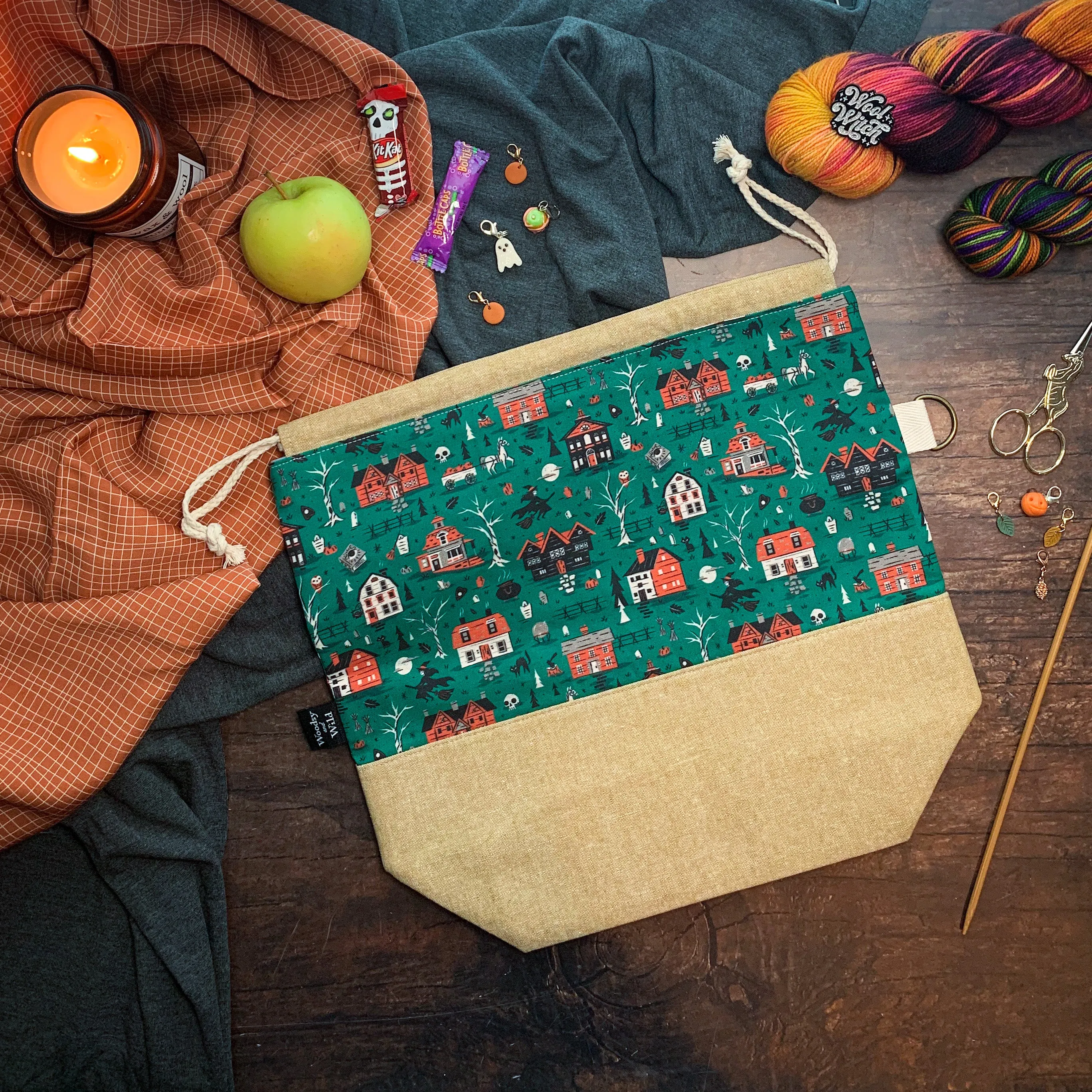 "Salem"- Knitting Project Bag- Ready to Ship
