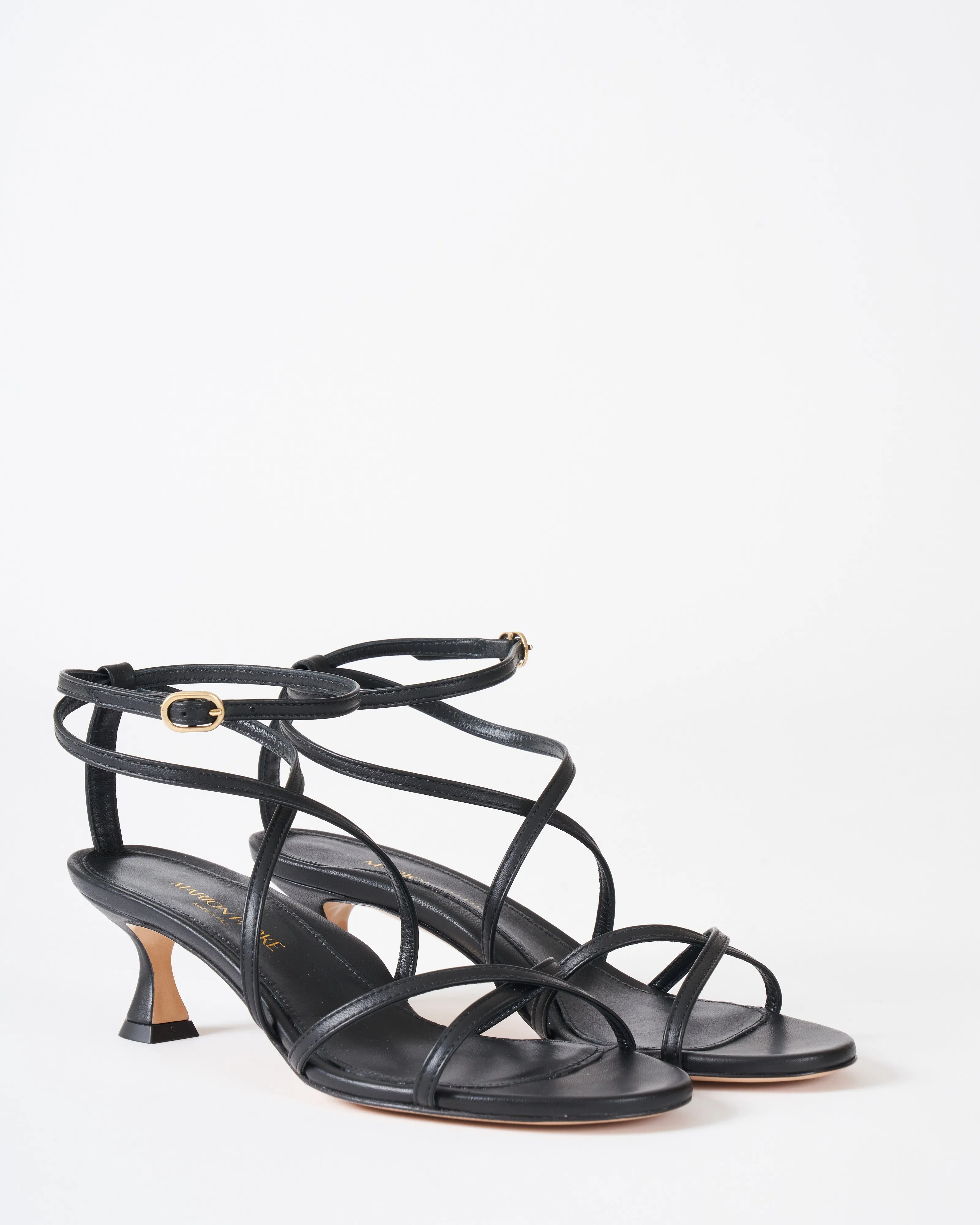 raina sandal - black nappa