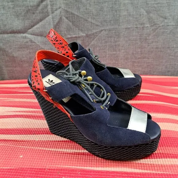 RARE Adidas X Opening Ceramony Laceup Platform Wedge Size 9 Women