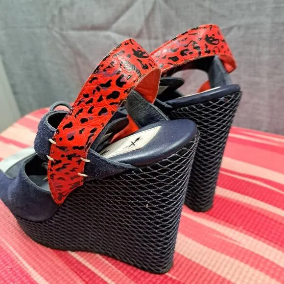 RARE Adidas X Opening Ceramony Laceup Platform Wedge Size 9 Women