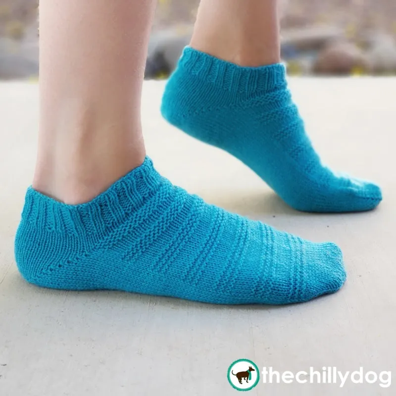 Ready, Set, Go Socks (Toe-Up): Knitting Pattern PDF
