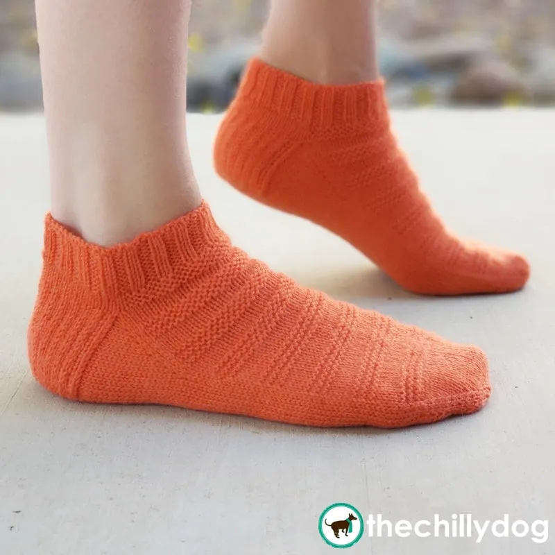 Ready, Set, Go Socks (Toe-Up): Knitting Pattern PDF