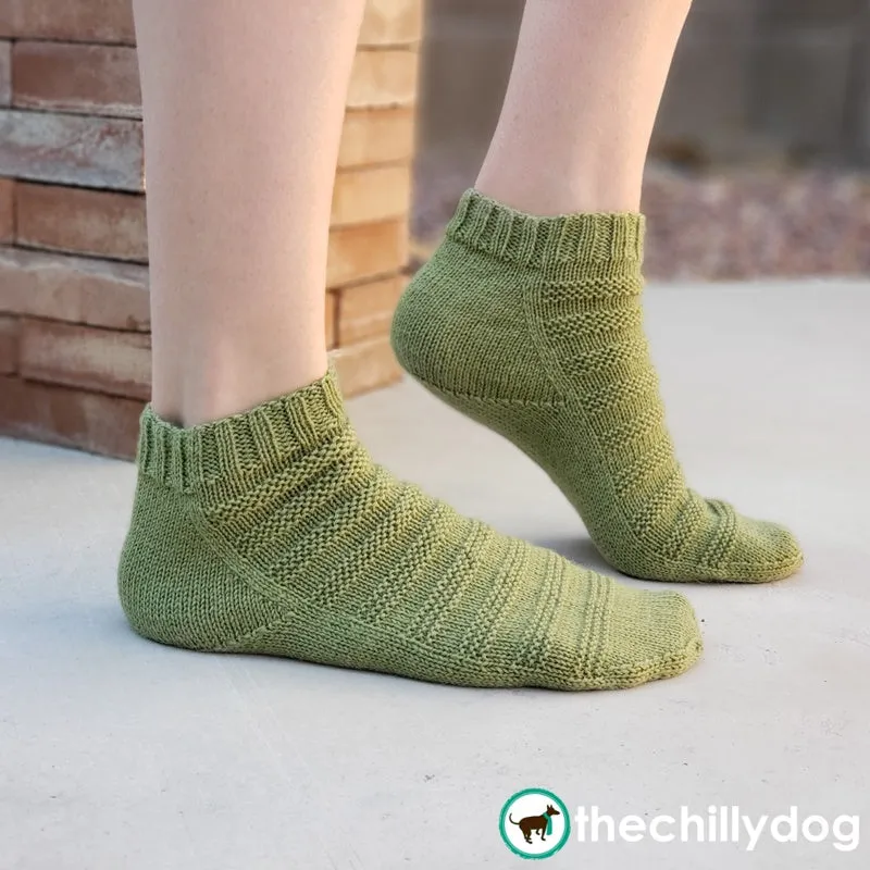 Ready, Set, Go Socks (Top-Down): Knitting Pattern PDF