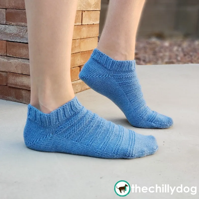 Ready, Set, Go Socks (Top-Down): Knitting Pattern PDF