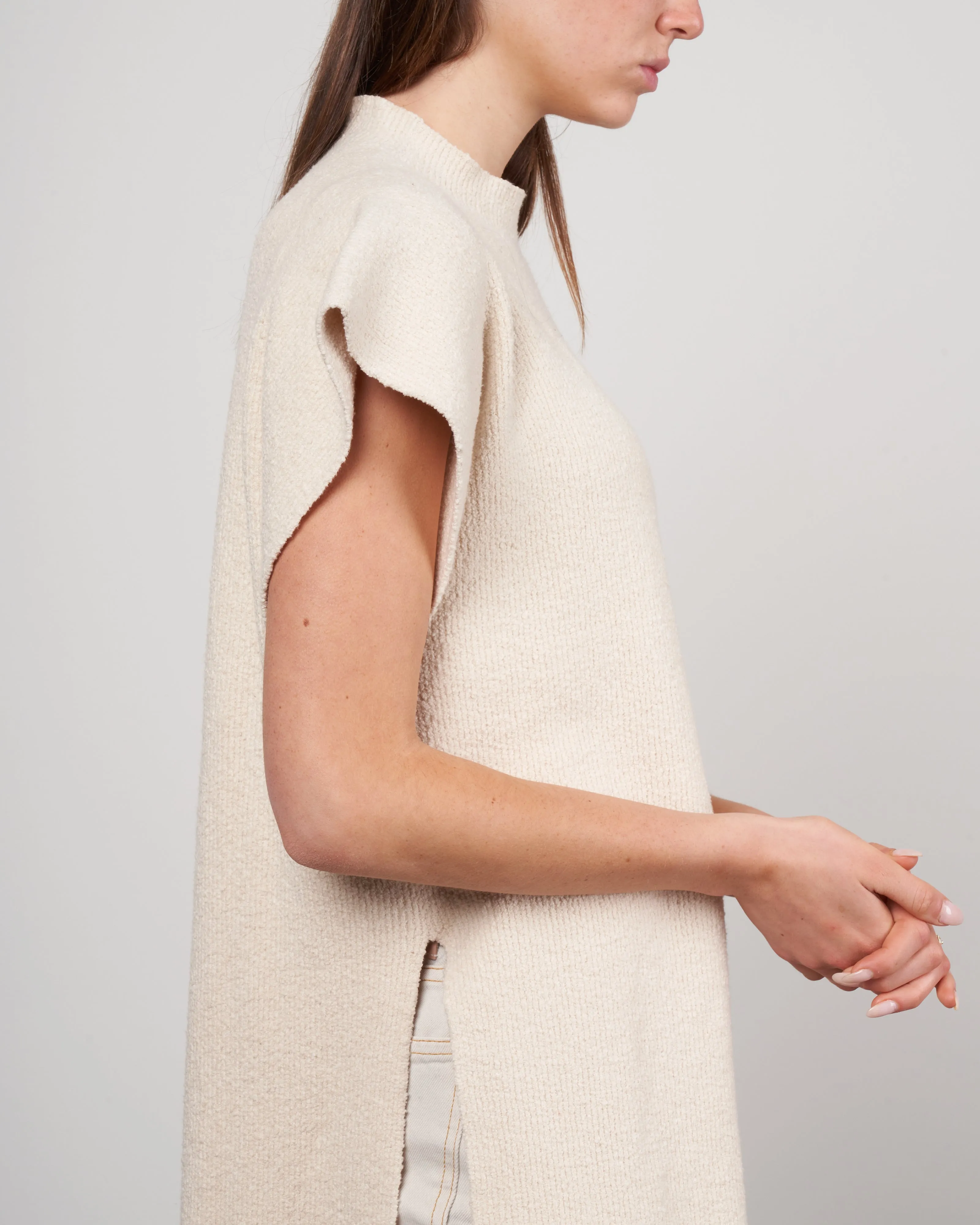 rib tabard - natural