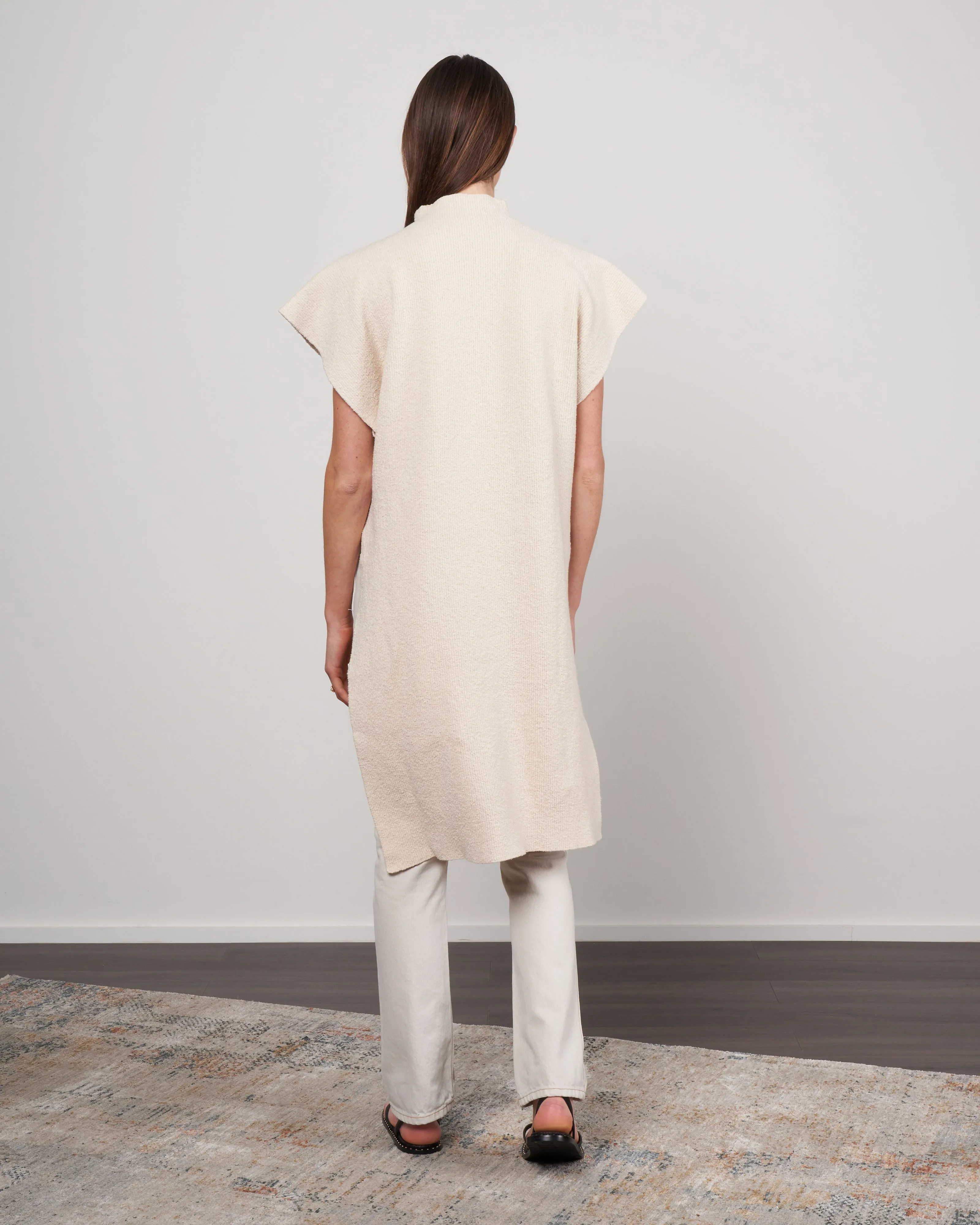 rib tabard - natural