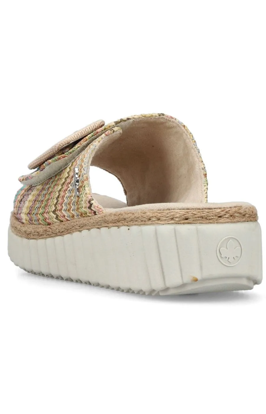 Rieker Braided Mule in Multicolour