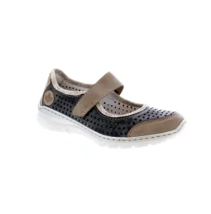 Rieker L32B5-42 - Grey/Blue