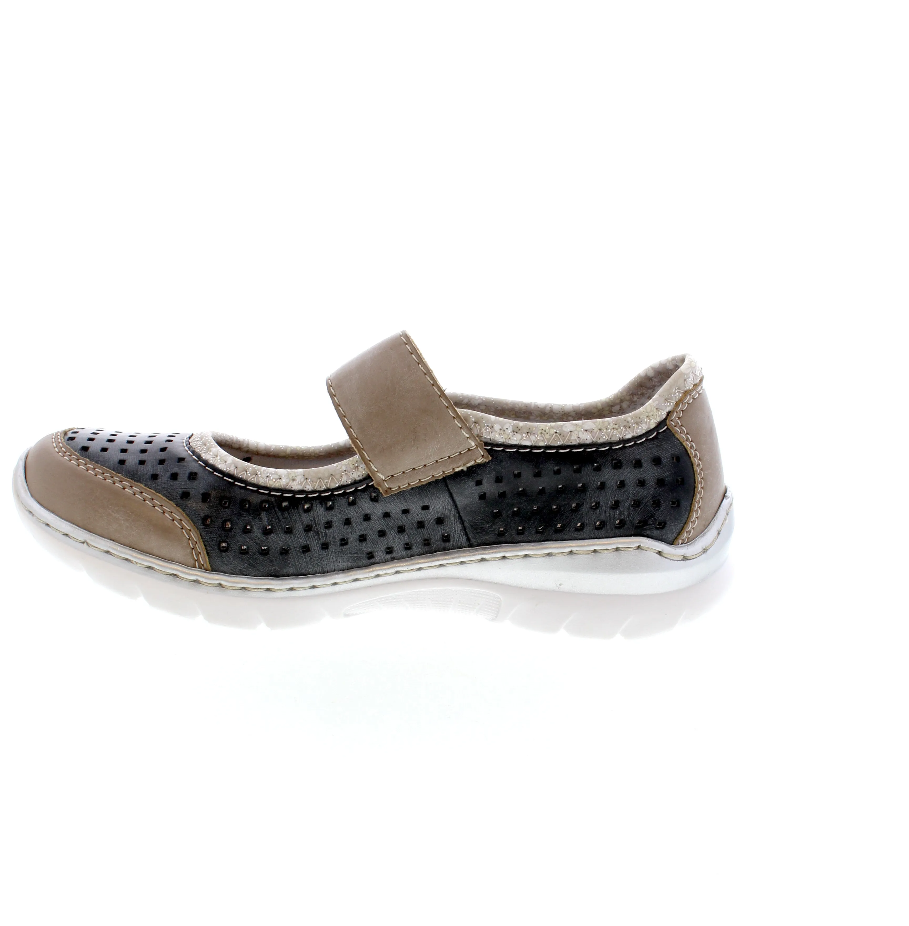 Rieker L32B5-42 - Grey/Blue