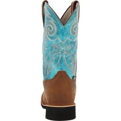 Rocky Men's Monocrepe 12" Square Toe WP Western Classic - Brown- RKW0441
