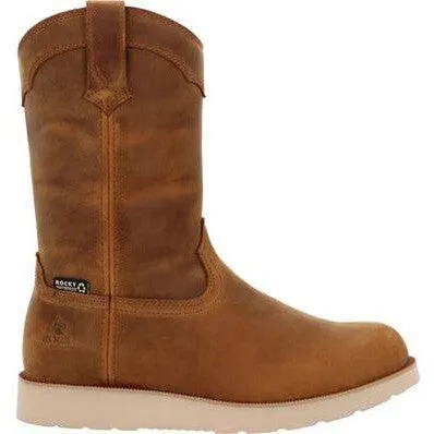 Rocky Men's Monocrepe Wedge 11" Comp Toe WP Wellington Work Boot - RKK0474