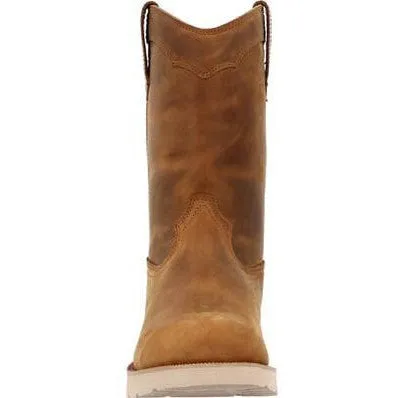 Rocky Men's Monocrepe Wedge 11" Comp Toe WP Wellington Work Boot - RKK0474