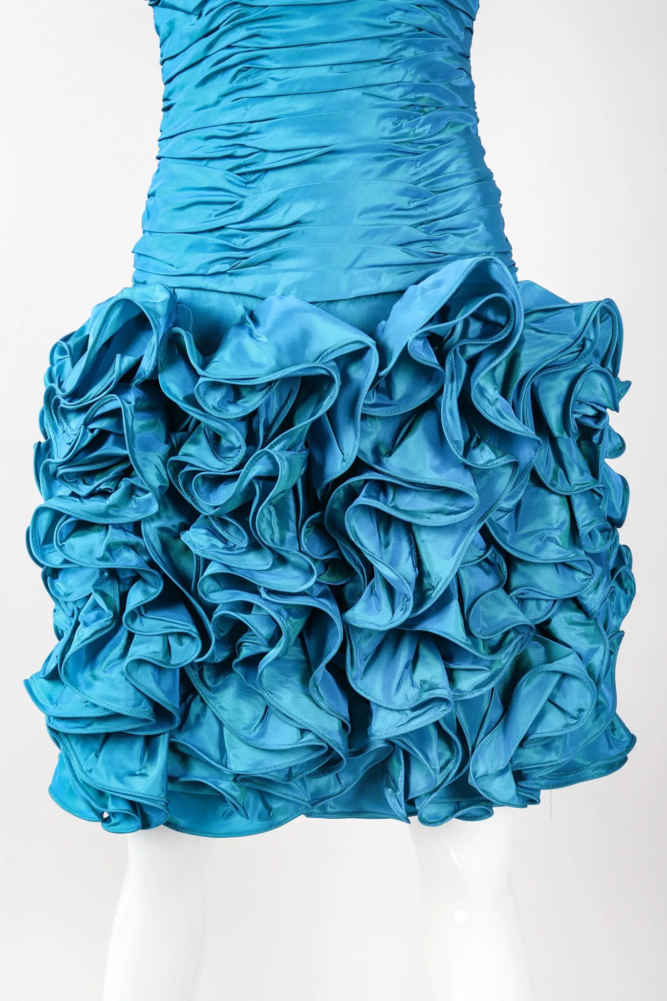 Ruffle Ruched Cocktail Dress