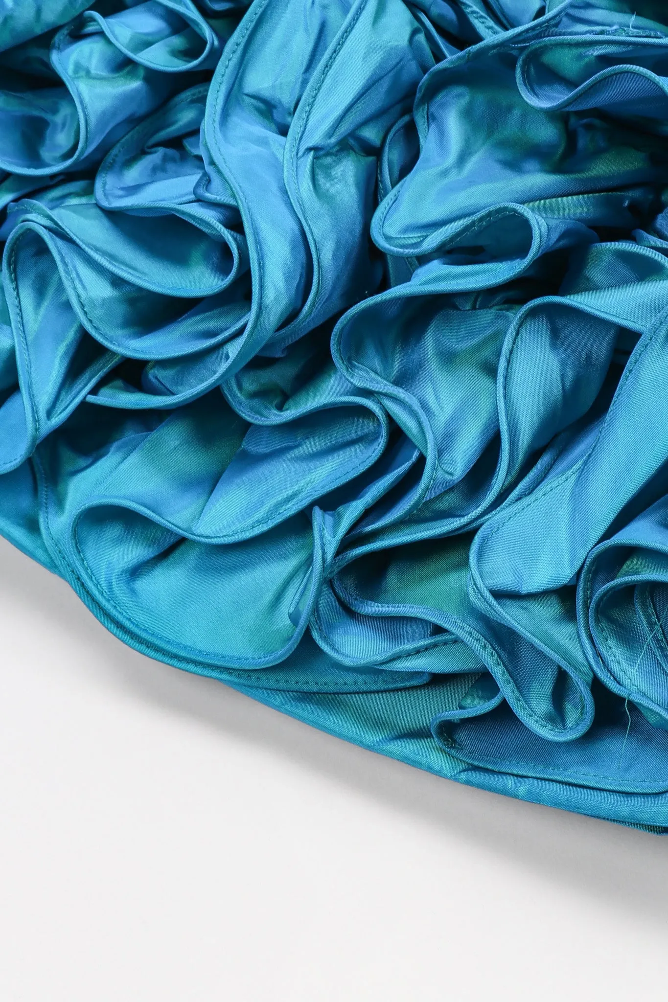 Ruffle Ruched Cocktail Dress