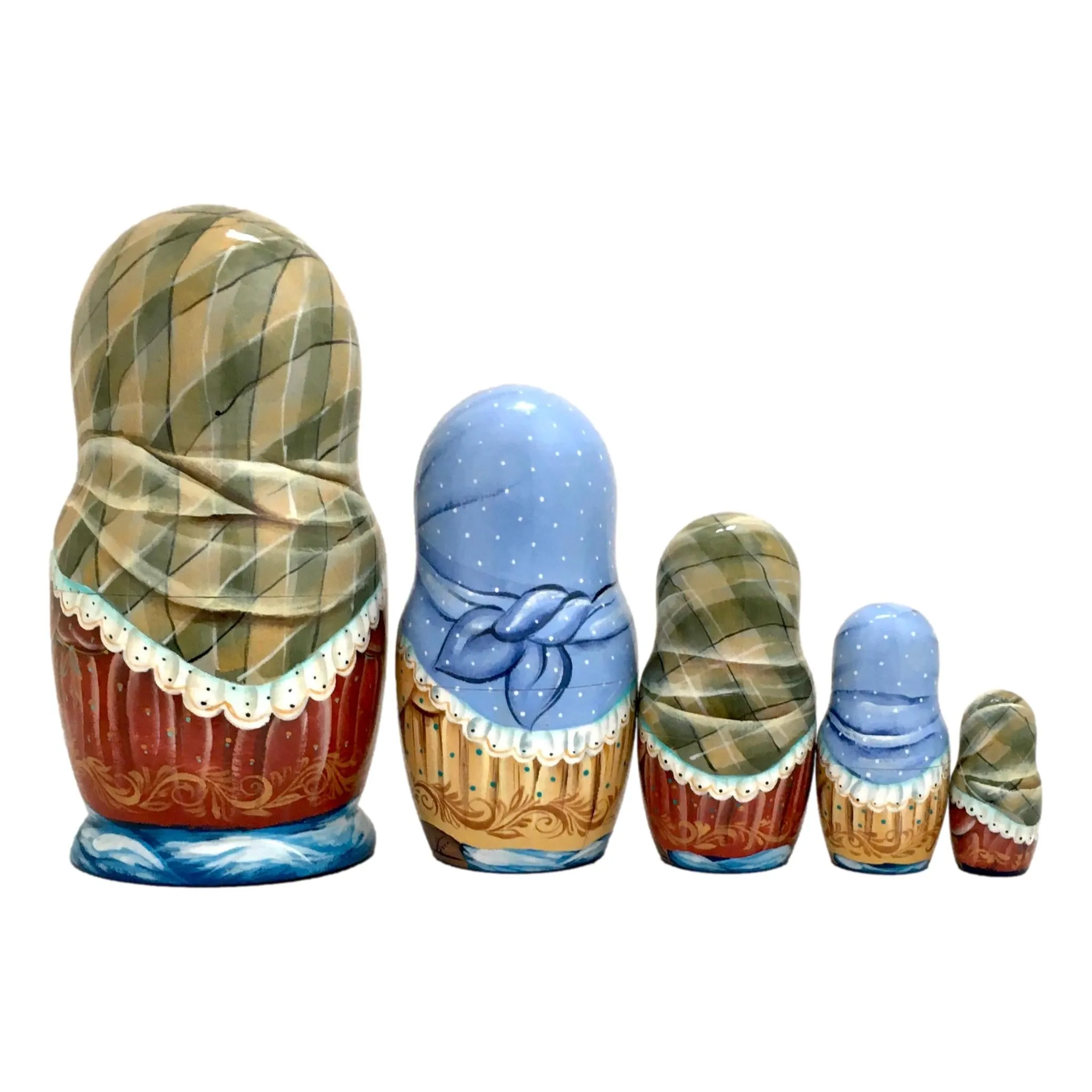 Russian Country Girls Nesting Dolls for Kids